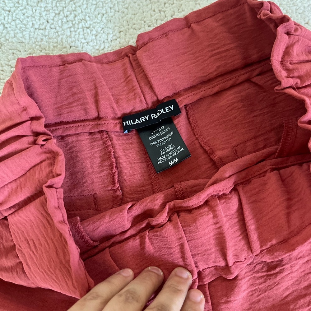 Hilary Radley Coral wide leg casual spring fall  Pants M - Picture 6 of 8